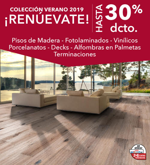 30% Dscto. durante Diciembre en Pisos Vinilicos Tekfloor